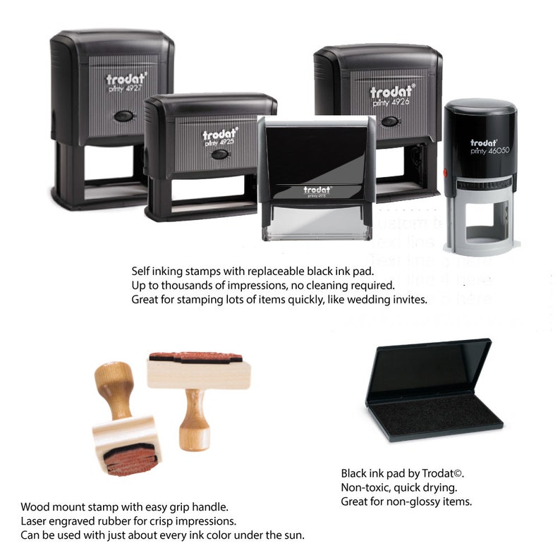 Gift From Mom to Son and Fiance Single Address Name Stamp Couples or Family Personalization 609