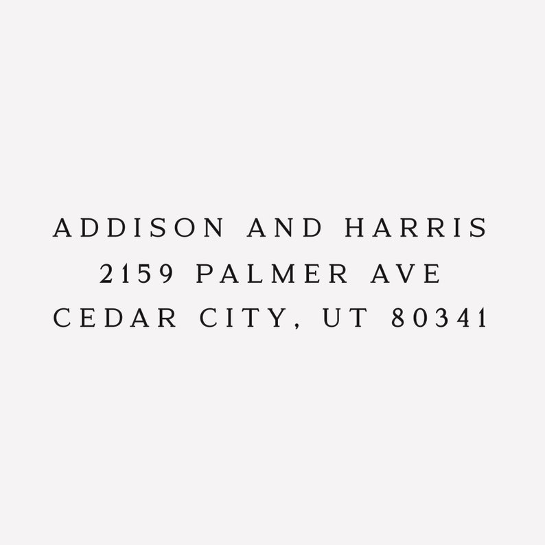 Address Stamp Return Address Stamp Self Inking Wood Stamp Stamp With Address Personalized Stamper Address Ink Stamp AS458SSF image 2