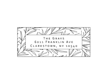 Custom Return Address Stamp - Self Inking - House Warming Gift For Newlyweds (AS142)