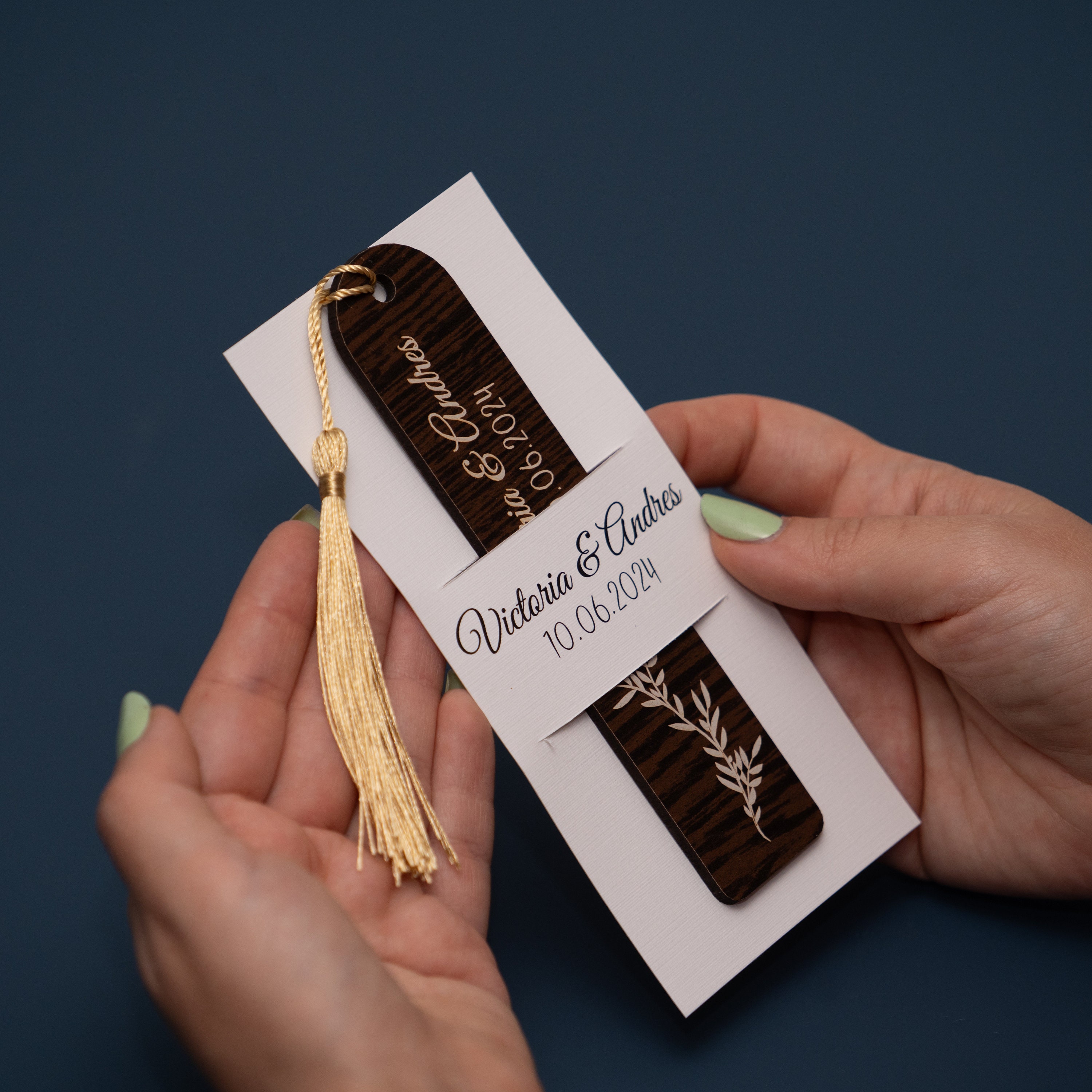 Set of 15 Custom Wooden Bookmarks for Weddings Perfect Guest Favors Personalized Wood Bookmarks ...