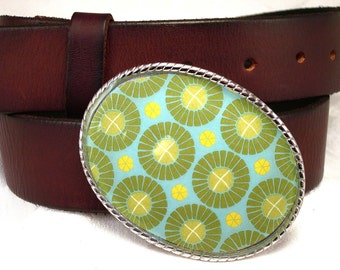 Groovy Green Belt Buckle