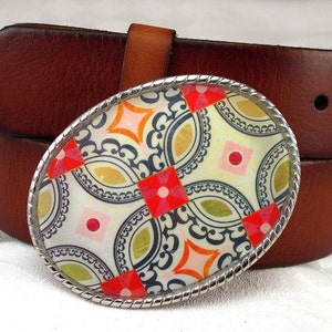 Kaleidoscope Belt Buckle Western