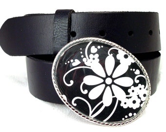 Brighton belt White with Colored Threads Size 36 White Brighton Belt - Etsy main image 4