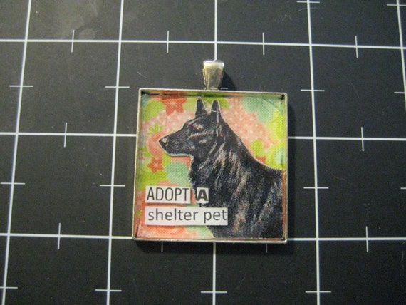 Sheltie Pendant Necklace Silver ANIMAL RESCUE DONATION