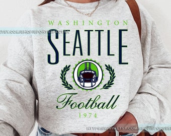 Seattle Football Vintage Sweatshirt T-Shirt,Seattle Seahawk Football Crewneck Sweatshirt, Seahawk Fan Gift, Retro Seattle Football FTS7