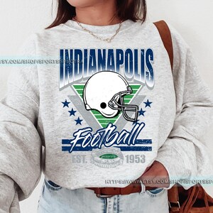 Indianapolis Football Vintage Sweatshirt T-Shirt, Indianapolis Colt Football Shirt, Retro Indianapolis Football Sweater, Colt Fan Gift FVB24