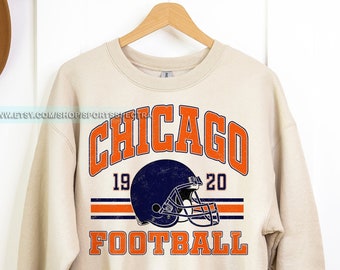 Chicago Football Vintage Sweatshirt T-shirt,retro Chicago Bear