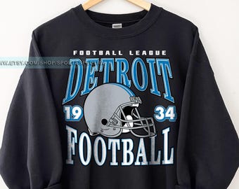 Detroit Football Vintage Sweatshirt T-Shirt, Detroit Lion Football Tee, Detroit Football Shirt, Detroit Lion Sweater, Sunday Football FGH18