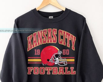 Kansas City Football Vintage Sweatshirt T-Shirt, Kansas City Football Crewneck, Football Sweatshirt, Kansas City Fan Gifts FAG8