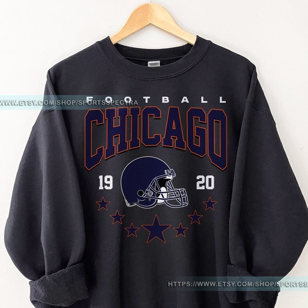 Chicago Football Vintage Sweatshirt T-Shirt,Retro Chicago Bear Football Sweatshirt , Chicago Bear Fan Gift , Sunday Football FSD12
