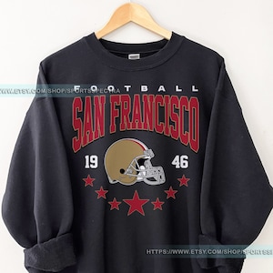 San Francisco Football 49 Vintage Sweatshirt TShirt, San Francisco Football Tshirt, San Francisco Football Crewneck FSD6
