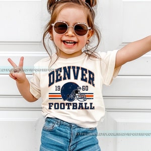 Denver Football Vintage Kids Toddler T-Shirt,Retro Denver Football Kids Shirt,Denver Footbal Fans Gift Sweater,Sunday Football FAG10