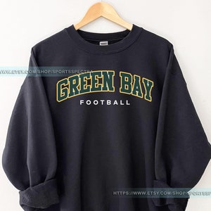 Green Bay Football Vintage Sweatshirt T-Shirt,Retro Green Bay Packer Varsity Crewneck Sweatshirt,Green Bay Long Sleeve,Packer Fan Gift  FDA5