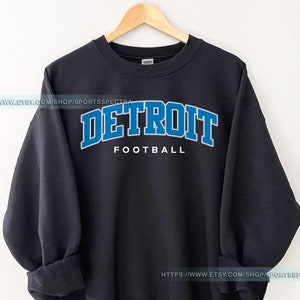 T-shirt sweat vintage football de Detroit, t-shirt de football Detroit Lion, maillot de football Detroit, pull Detroit Lion, football du dimanche FDA18