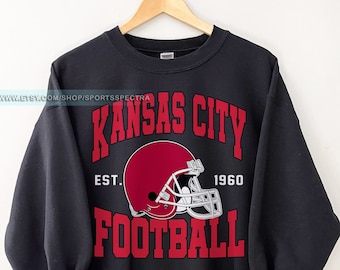 Kansas City Football Vintage Sweatshirt T-Shirt, Kansas City Football Crewneck, Football Sweatshirt, Kansas City Fan Gifts FSA8