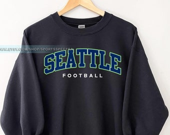 Seattle Football Vintage Sweatshirt T-Shirt,Seattle Seahawk Football Crewneck Sweatshirt, Seahawk Fan Gift, Retro Seattle Football FDA7