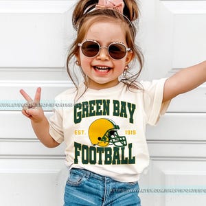 Green Bay Football Vintage Toddler T-Shirt,Retro Green Bay Packer Varsity Kids Toddler,Green Bay Long Sleeve,Packer Fan Gift  FSA5