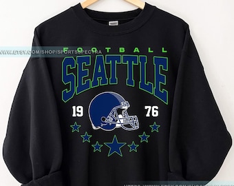 Seattle Football Vintage Sweatshirt T-Shirt,Seattle Seahawk Football Crewneck Sweatshirt, Seahawk Fan Gift, Retro Seattle Football FSD7