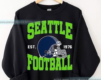 Seattle Football Vintage Sweatshirt T-Shirt,Seattle Seahawk Football Crewneck Sweatshirt, Seahawk Fan Gift, Retro Seattle Football FSA7