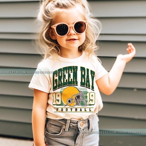 Green Bay Football Vintage Toddler T-Shirt,Retro Green Bay Packer Varsity Kids Toddler,Green Bay Long Sleeve,Packer Fan Gift  FML5
