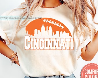 Cincinnati Football Comfort Colors Vintage Style T-Shirt, Cincinnati Football T-Shirt, Bengals Football T-shirt, Cincinnati Fan Gifts FEG21