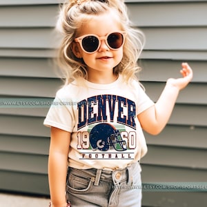Denver Football Vintage Kids Toddler T-Shirt,Retro Denver Football Kids Shirt,Denver Footbal Fans Gift Sweater,Sunday Football FML10