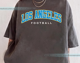Los Angeles Football Vintage Style Comfort Colors T-Shirt, Charger Football T-shirt, Los Angeles Football T-Shirt, Charger Fan Gift FDA29