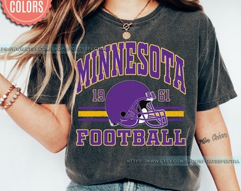 Minnesota Football Vintage Style Comfort Colors Shirt, intage Comfort Colors Vikes Shirt,Vintage Minnesota Crewneck,Minnesota Fan Gift FAG19