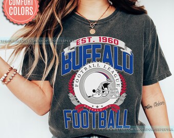 Vintage Style Comfort Colors T-Shirt, Buffalo Bill T-Shirt, Bill T-Shirt, Bills Football Tee, Buffalo New York, Buffalo Bill Fan Gift FXT15