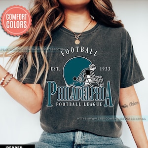 Philadelphia Football Vintage Style Comfort Colors T-Shirt, Philadelphia Football T-shirt, Football shirt, Philadelphia Retro T-shirt FYU4