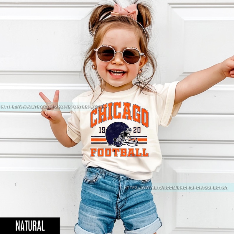 Chicago Football Vintage Toddler T-Shirt,Retro Chicago Bear Football Toddler , Chicago Bear Fan Gift , Sunday Football FAG12 画像 1
