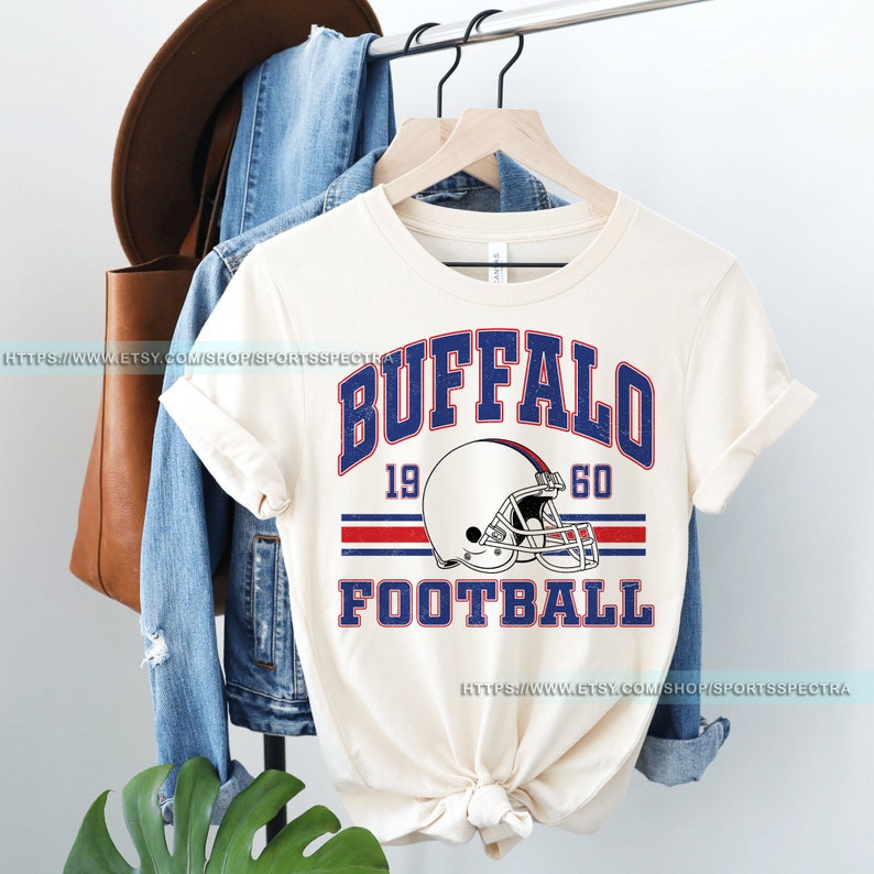 Buffalo Football Vintage Sweatshirt T-Shirt,Buffalo Bill Crewneck Sweatshirt,Buffalo New York,Buffalo Bill Fan Gift,Sunday Football FAG15 zdjęcie 4