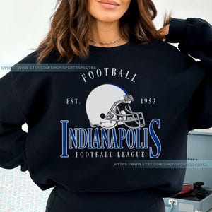 Indianapolis Football Vintage Sweatshirt T-Shirt, Indianapolis Colt Football Shirt, Retro Indianapolis Football Sweater, Colt Fan Gift FYU24