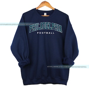 Philadelphia Football Vintage Sweatshirt T-Shirt,Philadelphia Eagle Football Shirt,Football Tshirt,Eagle Retro Crewneck,Eagle Fan Gift FDA4 imagem 5