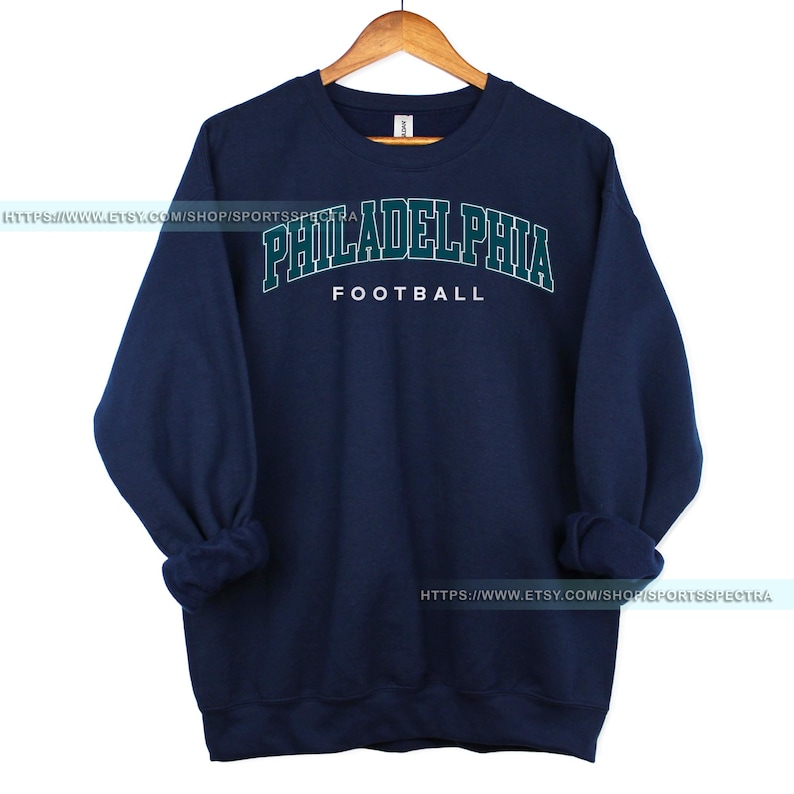 Philadelphia Football Vintage Sweatshirt T-Shirt,Philadelphia Eagle Football Shirt,Football Tshirt,Eagle Retro Crewneck,Eagle Fan Gift FDA4 imagem 5