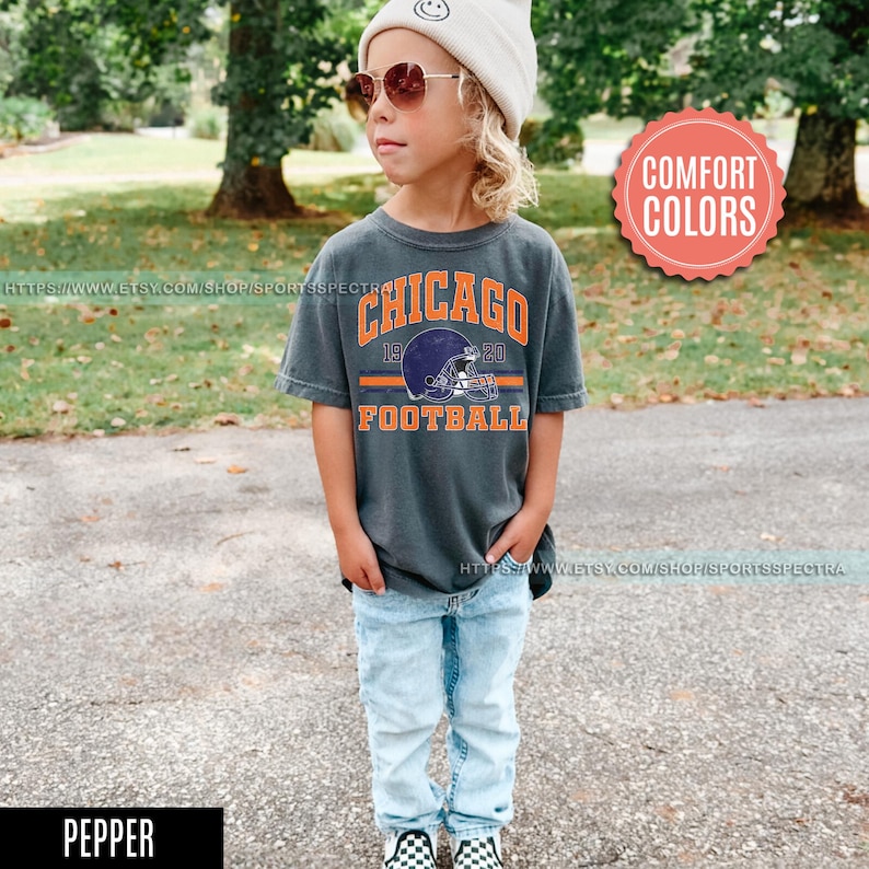 Chicago Football Vintage Toddler T-Shirt,Retro Chicago Bear Football Toddler , Chicago Bear Fan Gift , Sunday Football FAG12 画像 3