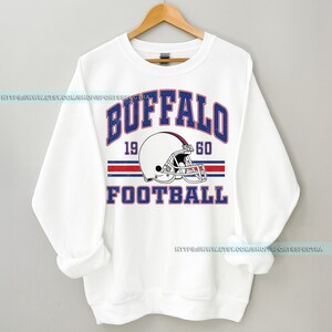 Buffalo Football Vintage Sweatshirt T-Shirt,Buffalo Bill Crewneck Sweatshirt,Buffalo New York,Buffalo Bill Fan Gift,Sunday Football FAG15 zdjęcie 5