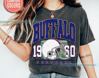 Vintage Style Comfort Colors T-Shirt, Buffalo Bill T-Shirt, Bill T-Shirt, Bills Football, Buffalo New York, Buffalo Fan Gift FML15