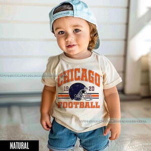 Chicago Football Vintage Toddler T-Shirt,Retro Chicago Bear Football Toddler , Chicago Bear Fan Gift , Sunday Football FAG12 画像 2