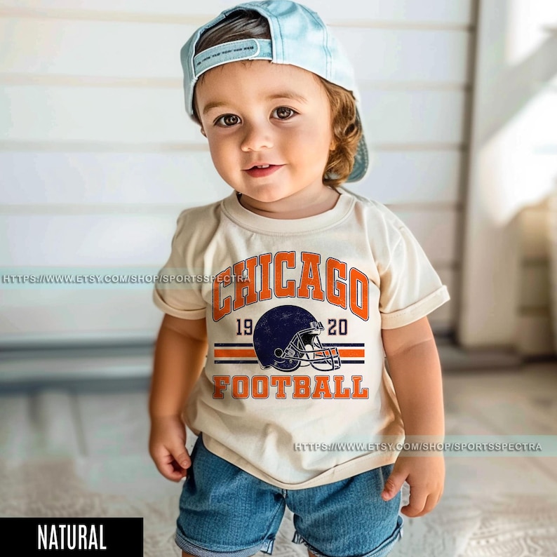 Chicago Football Vintage Toddler T-Shirt,Retro Chicago Bear Football Toddler , Chicago Bear Fan Gift , Sunday Football FAG12 画像 2
