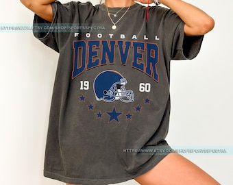 Denver Football Vintage Style Comfort Colors T-Shirt,Retro Denver Football Shirt,Denver Footbal Fans Gift Sweater,Sunday Football FSD10