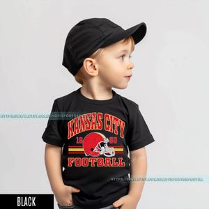 Kansas City Football Vintage Toddler T-Shirt, Kansas City Football Kids, Football Toddler, Kansas City Fan Gifts FAG8 image 6