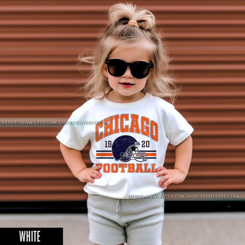 Chicago Football Vintage Toddler T-Shirt,Retro Chicago Bear Football Toddler , Chicago Bear Fan Gift , Sunday Football FAG12 画像 4