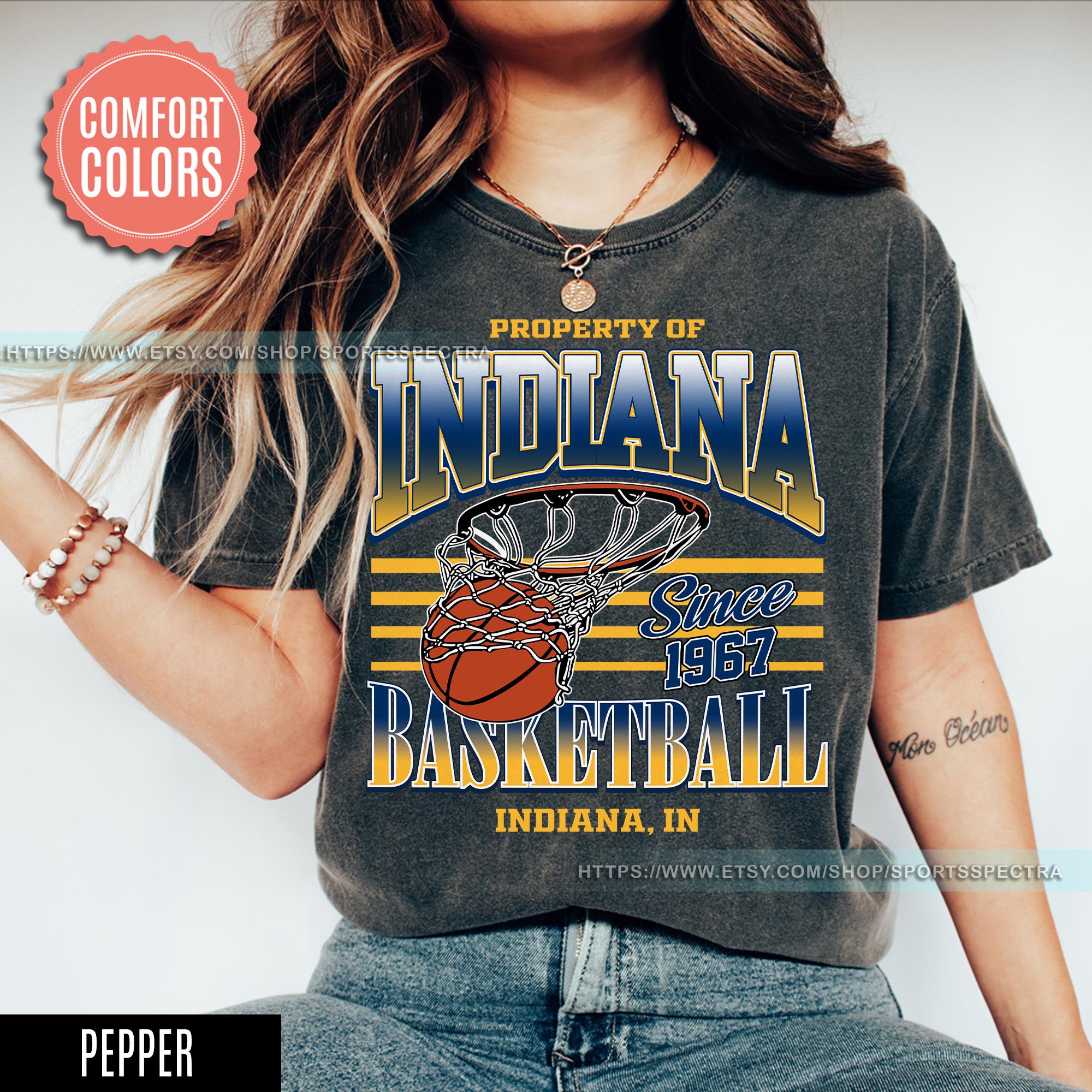 Indiana Basketball Comfort Colors Vintage Style T-Shirt, Indiana Pacer T-shirt, Pacers Shirt, Vintage Pacers Basketball Fan Shirt BKC21
