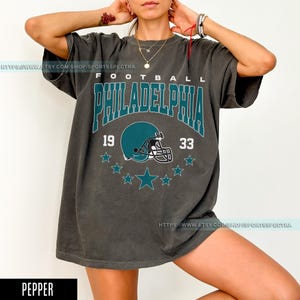 Philadelphia Football Vintage Style Comfort Colors T-Shirt,Philadelphia Football Tshirt,Football Tshirt, Philadelphia Retro Crewneck FSD4