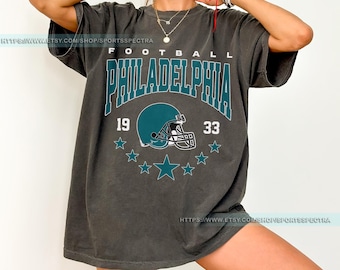 Philadelphia Football Vintage Style Comfort Colors T-Shirt,Philadelphia Football Tshirt,Football Tshirt, Philadelphia Retro Crewneck FSD4