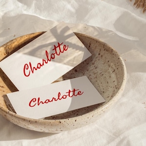 Hand Drawn Wedding Place Cards: Editable Canva Template (Digital Download)