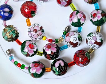 Cloisonné necklace