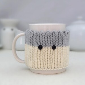 Knitted Mug Cozy, Tea lovers gift, Cup cozy, Knit cozies, Coffee lover, Gift for her, Woman cave, Party favors, Kitchen accessories