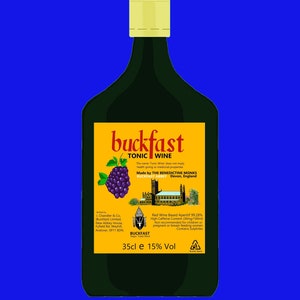 Buckfast Framed Print A4 Blue
